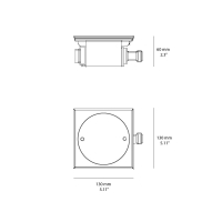 BEGA Stainless Steel Cover Distribution Box For Swimming Pools