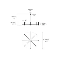 Oty Light Pop P39 B Chandelier lampada a sospensione