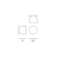 Vibia Plusminus Solo 6333 wall and ceiling lamp