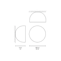 Vibia Plusminus Solo 6340 wall and ceiling lamp