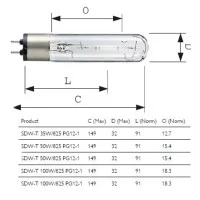 Philips Master SDW-T 50W 825 PG12-1 Sodium Vapors Lamp Philips Master SDW-T 50W 825 PG12-1 Sodium Vapors Lamp