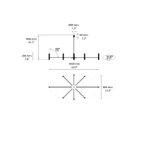 Oty Light Pop P39 C Chandelier lampada a sospensione