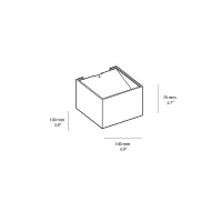 Oty Light Cubello 01 bi-emission wall lamp