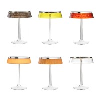 Flos Bon Jour LED Lampada da Tavolo Dimmerabile Top Cromo e
