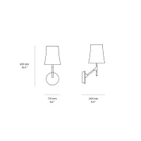 Foscarini Birdie lampada led da parete