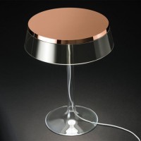 Flos Bon Jour LED Table Lamp Dimmable Top Copper And Fabric