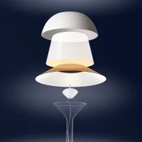 Foscarini Chapeaux lampada led da tavolo