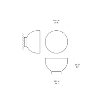 Vibia Plusminus Solo 6365 table and wall lamp