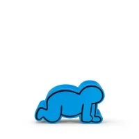 Gufram x Luna Luna Blue Baby Pouf