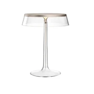 Flos Bon Jour LED Table Lamp Dimmable Top Matt Chrome And