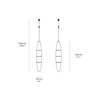 Foscarini Havana led suspension lamp for outdoor use