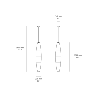 Foscarini Havana led suspension lamp