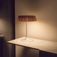 Flos Bon Jour LED Table Lamp Dimmable Top Matt Chrome And