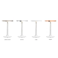 Flos Bon Jour LED Table Lamp Dimmable Top Matt Chrome And