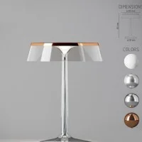 Flos Bon Jour LED Lampada da Tavolo Dimmerabile Top Cromo Opaco