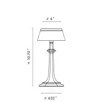 Flos Bon Jour Versailles Small LED Table Lamp Copper Amber