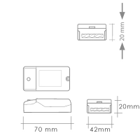 Alimentatore QLT NICE 110 10.5W 35Vmax 350mA led Driver