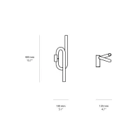Foscarini Tobia lampada a led da parete