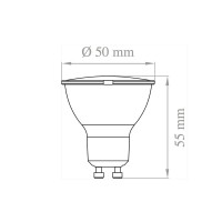 Lampo DIK LED GU10 Lampadina 8W TRICOLOR 240V 120°