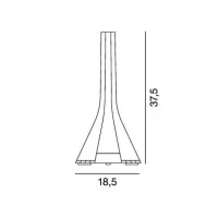 Rotaliana LaDiva LED Table Lamp and Music System Bluetooth Dark