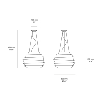 Foscarini Le Soleil led suspension lamp