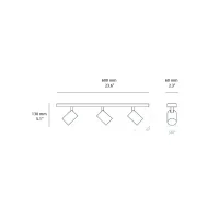 Astro Lighting Ascoli Triple Bar ceiling lamp
