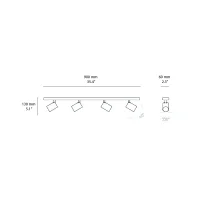 Astro Lighting Ascoli Four Bar lampada da soffitto