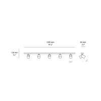 Astro Lighting Ascoli Five Bar lampada da soffitto