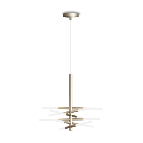 Contardi Bianca double suspension lamp