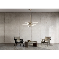 Contardi Bianca double suspension lamp