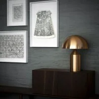 Oluce Atollo 238 OR Lampada da Tavolo 2x40W E14 oro