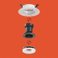 copy of Flos Kap 80 Fixed 12V GX5.3 trimless round recessed downlight trimless