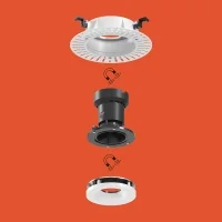 copy of Flos Kap 80 Fixed 12V GX5.3 trimless round recessed downlight trimless