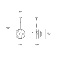 Foscarini Supernova led suspension lamp