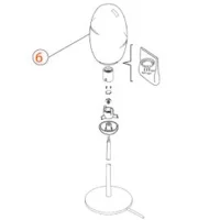 Flos diffuser vetro di ricambio per Brera