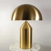 Oluce Atollo 239 Lampada da Tavolo 2x75W E27 Dimmer Oro Oluce Atollo 239 Lampada da Tavolo 2x75W E27 Dimmer Oro