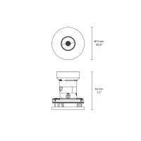 Flos Eclectic 70 Adjustable round recessed spotlight