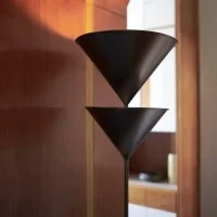 Oluce Pascal Double Lighting Floor Lamp By Vico Magistretti