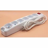 FAI Multipla Da Tavolo Con Interruttore 5 Prese Universali