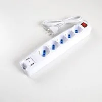 FAI Multipla Da Tavolo Con Interruttore 5 Prese Universali