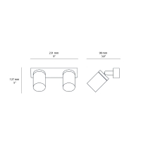 Astro Lighting Dartmouth Twin Spot lampada da parete