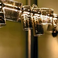 Oluce Dancing Glass 457 lampada a sospensione