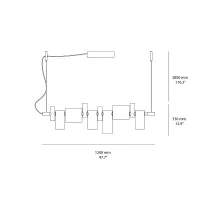 Oluce Dancing Glass 457 lampada a sospensione