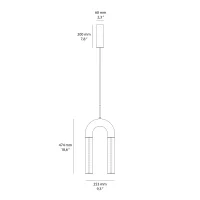 Aromas Iman suspension lamp