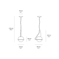 Foscarini Tonda led suspension lamp