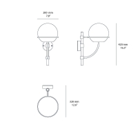 Oluce Lyndon 161 wall lamp