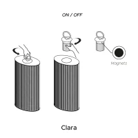 Contardi Clara outdoor battery lamp