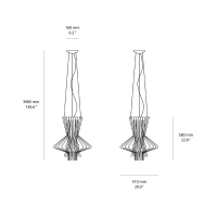 Foscarini Allegretto Ritmico led suspension lamp