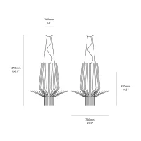 Foscarini Allegretto Assai led suspension lamp