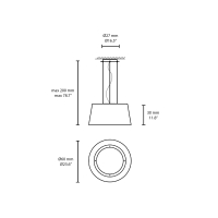 Vibia Wind 4072 lampada a sospensione per esterno